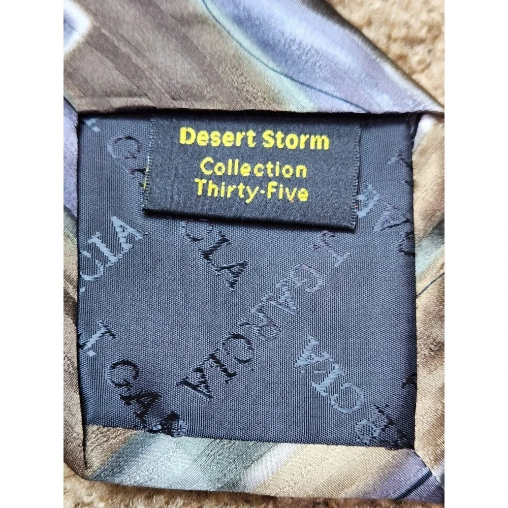 J. GARCIA Tie Desert Storm  Thirty One Collection Brushed‎ Purple Brown Green
